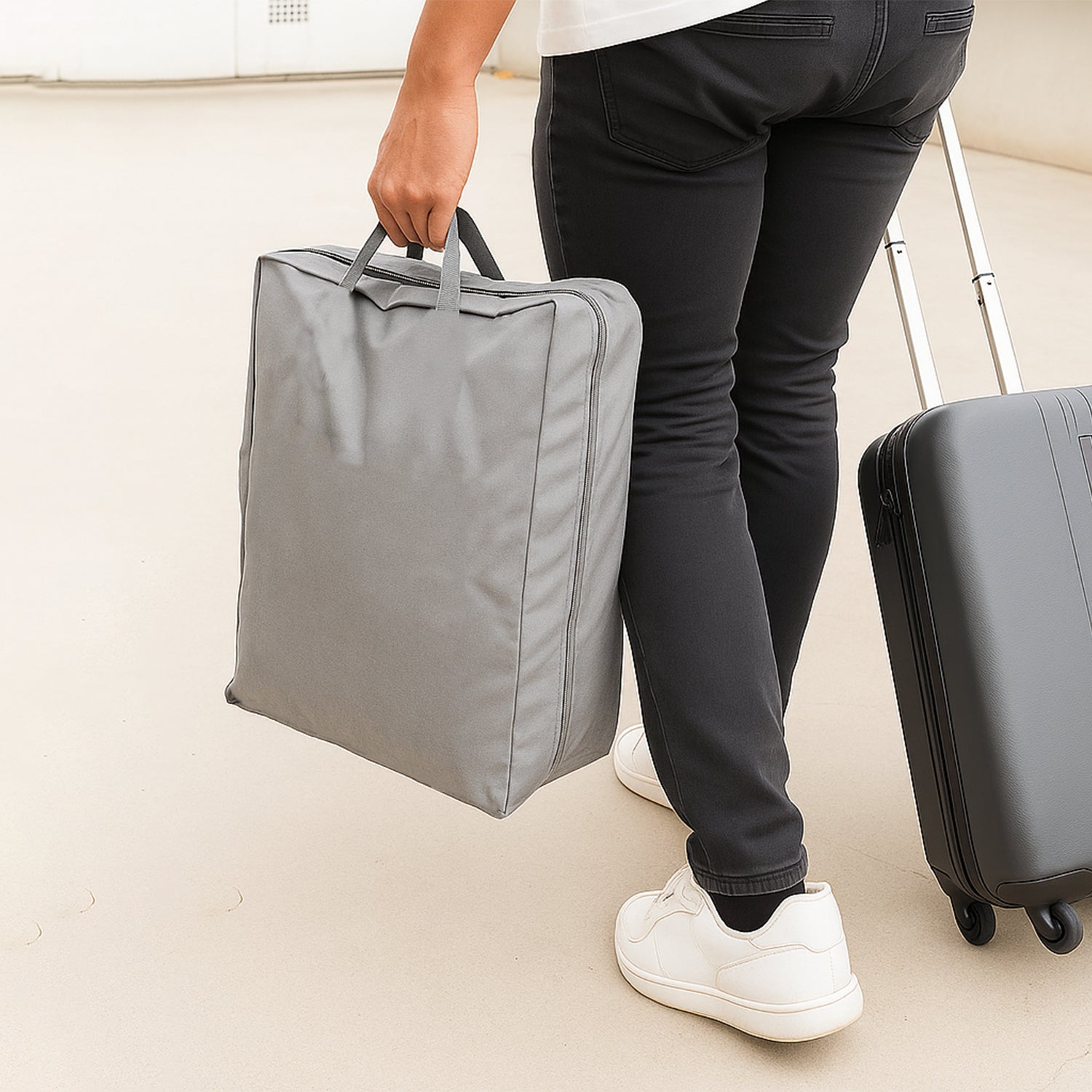Foldable Travel Shoe Storage Bag for organizing footwear during trips