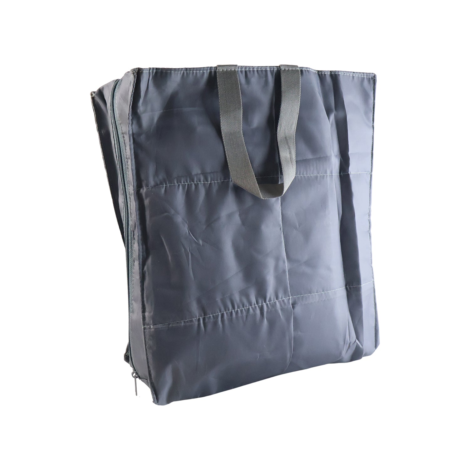 Portable travel shoe bag featuring dual carry handles for easy transport