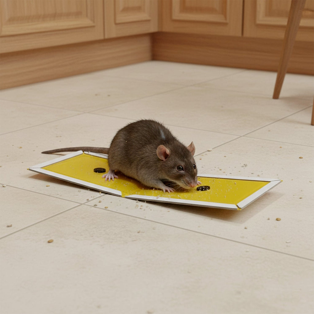 Pack of small cardboard troublegum mouse traps