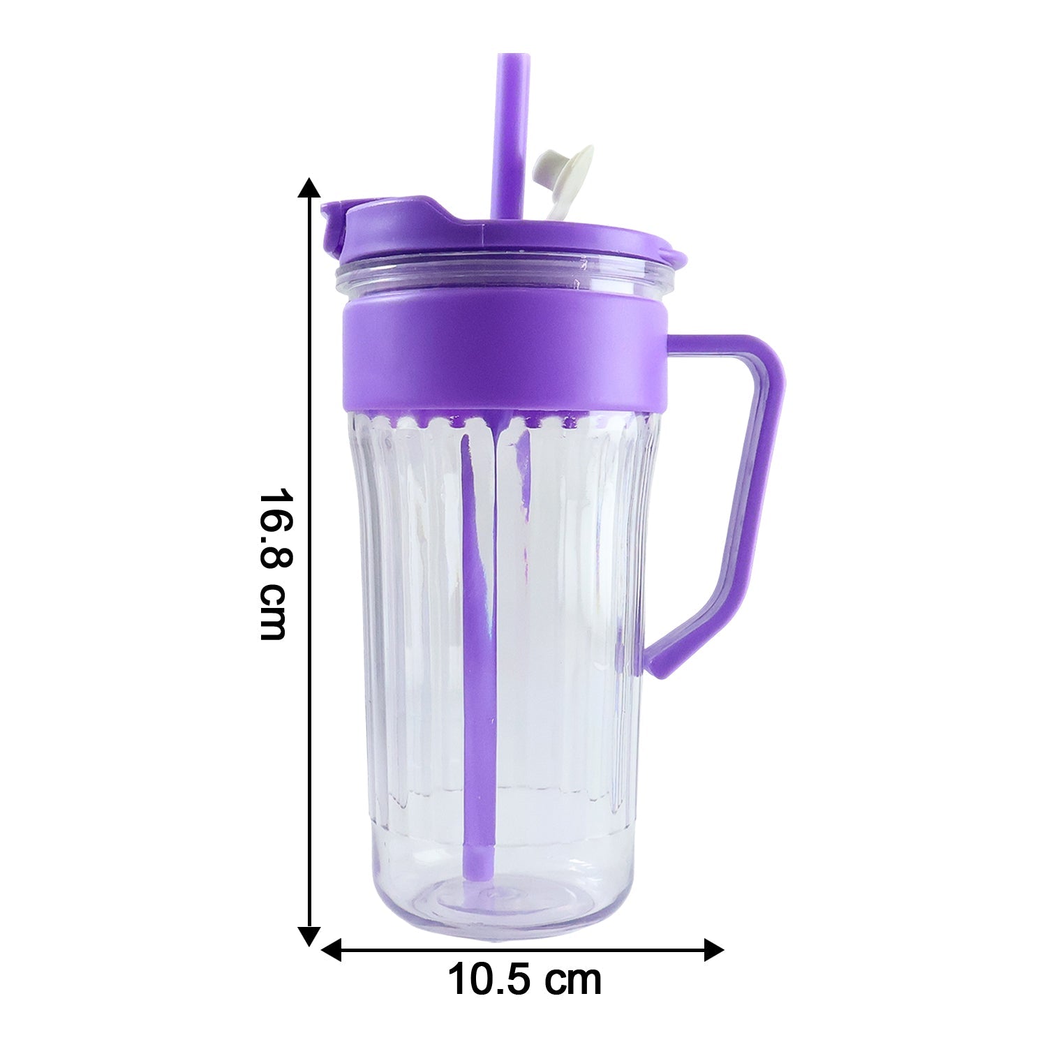 Kids plastic tumbler with anti-spill design and straw