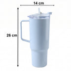 Large capacity tumbler for gym, outdoor activities, daily use.