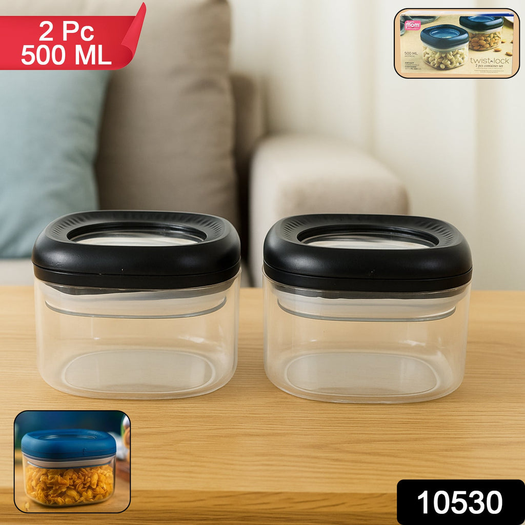 Close-up of airtight twist-lock lid on Supermom plastic storage container