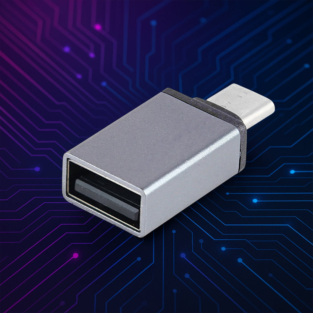 Angled view of the portable Type-C OTG Adapter, ideal for on-the-go use.