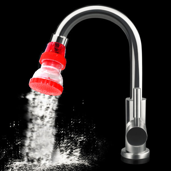 Close-up of the detachable Tap Head Shower, showcasing its PVC and ABS construction.