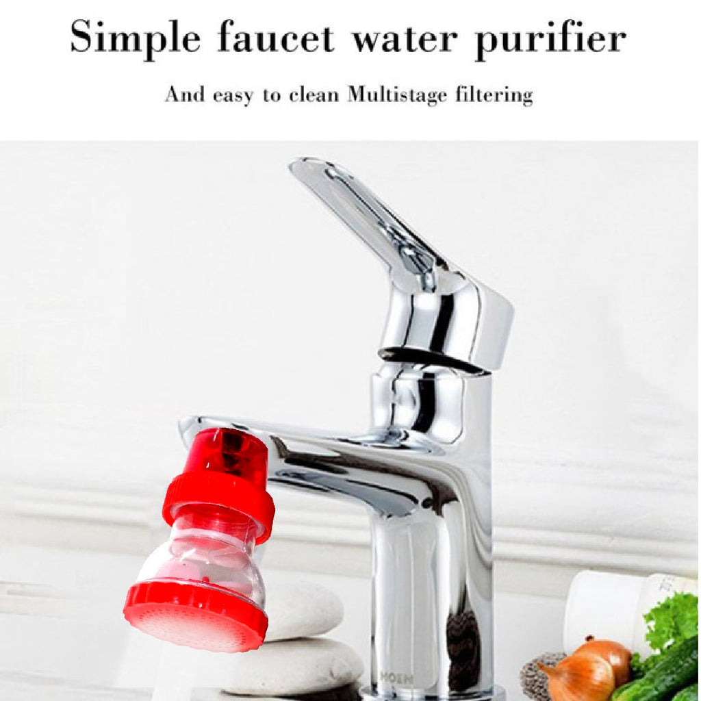 Side profile of the durable plastic 360-Degree Shower Head Faucet.
