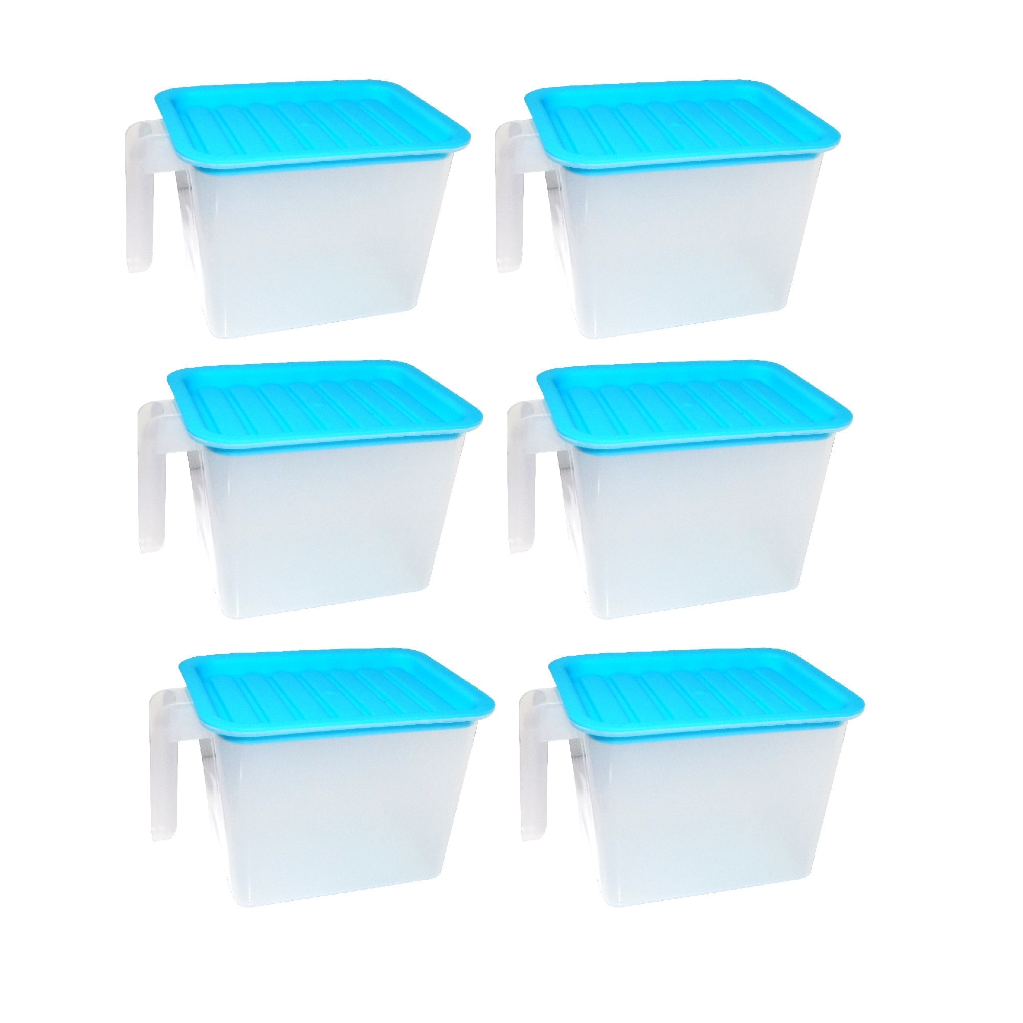 Close-up of a 1000 ml airtight square container for kitchen essentials.