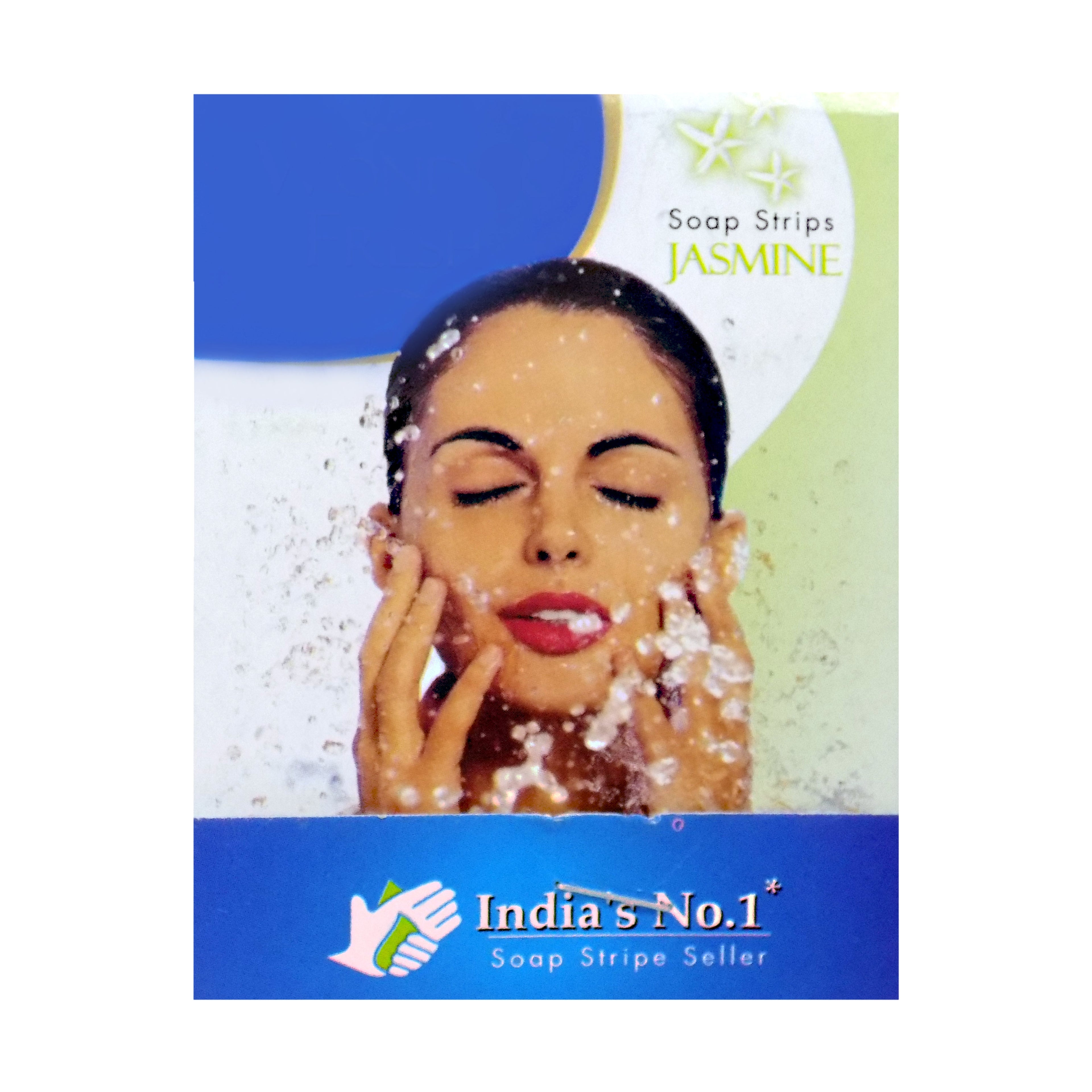 Wonder Fresh Paper Soap Strips with jasmine fragrance, 100 pieces.