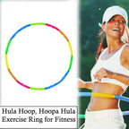 Vibrant multi-colored Hula Hoop, perfect for engaging fitness routines.