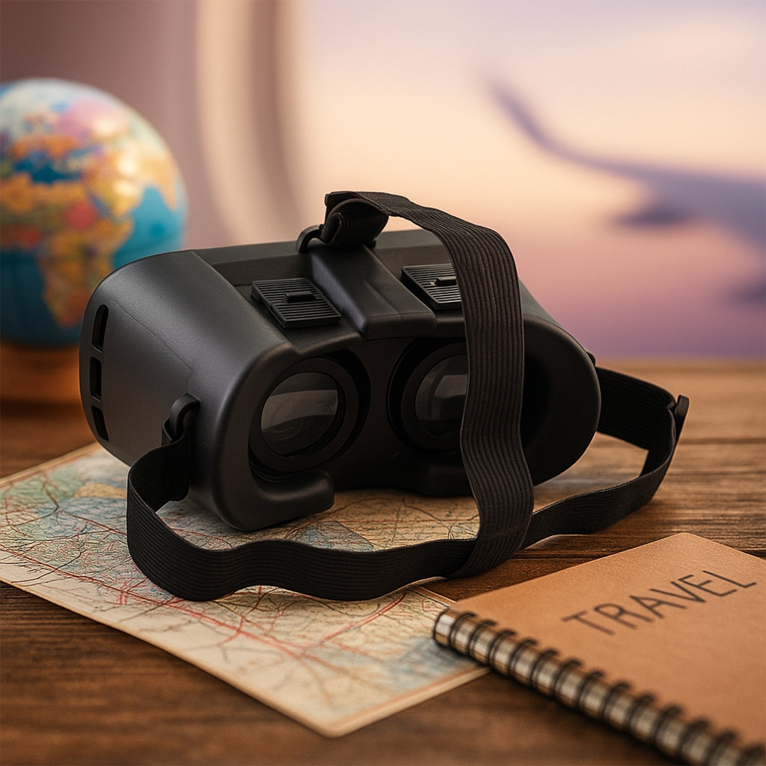 VR BOX Virtual Reality 3D Glasses Headset size and scale reference