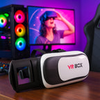 Specifications detail shot of VR BOX Virtual Reality 3D Glasses Headset