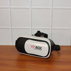 Comparison between VR BOX Virtual Reality 3D Glasses Headset and smartphone size