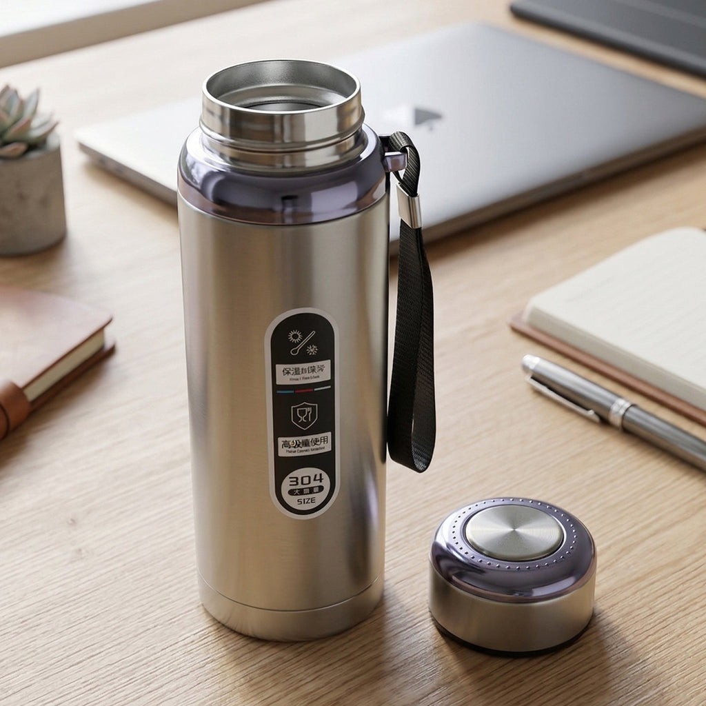 Vacuum Insulated Water Bottle – Keep Drinks Hot or Cold All Day