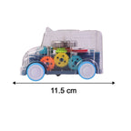 Child-friendly light-up school bus toy