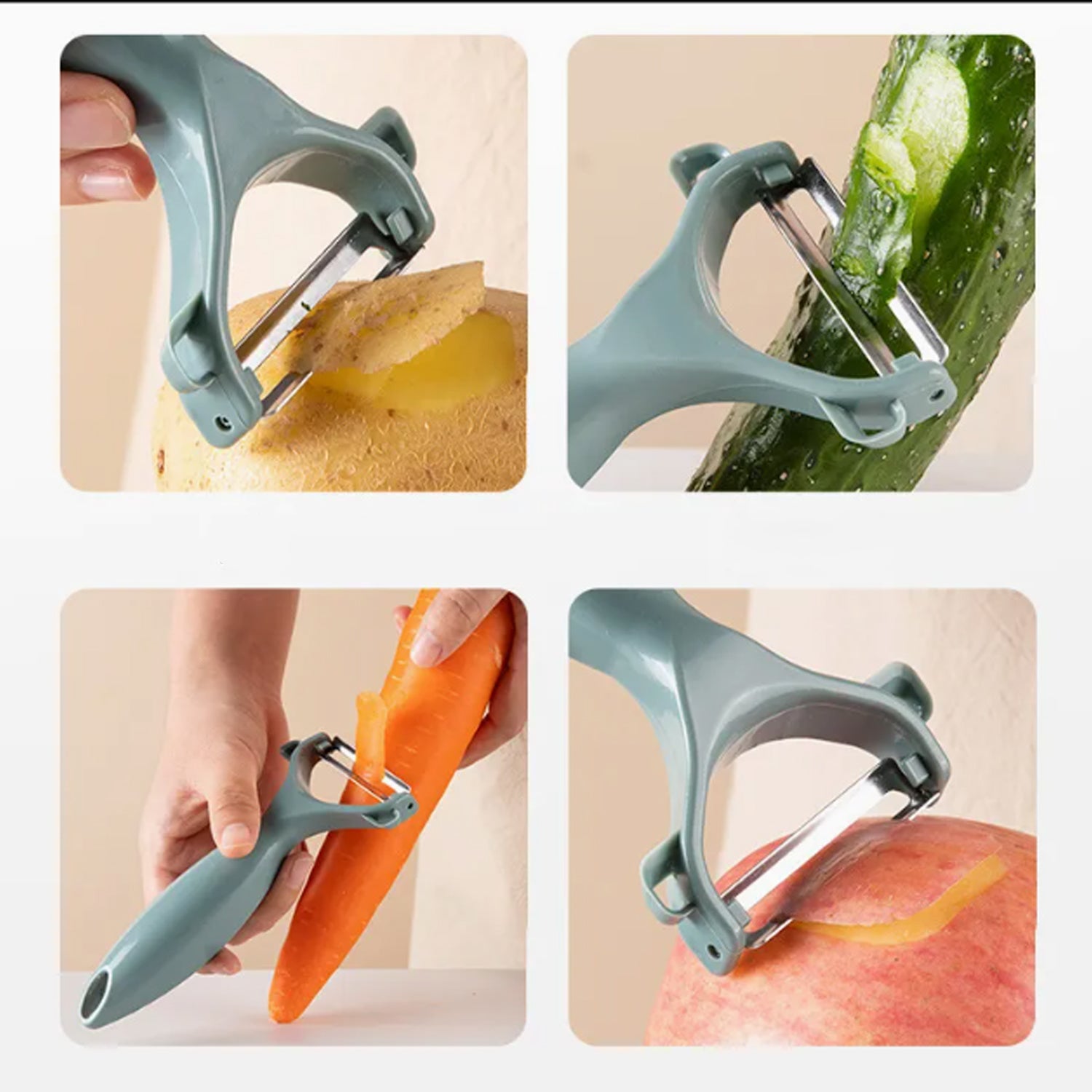 Multi-function vegetable cutter and grater set for kitchen use