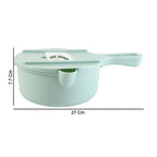 Compact vegetable cutter and grater tool for fast food preparation