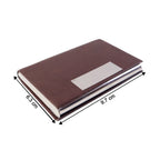 Side angle of office-friendly premium visiting card holder
