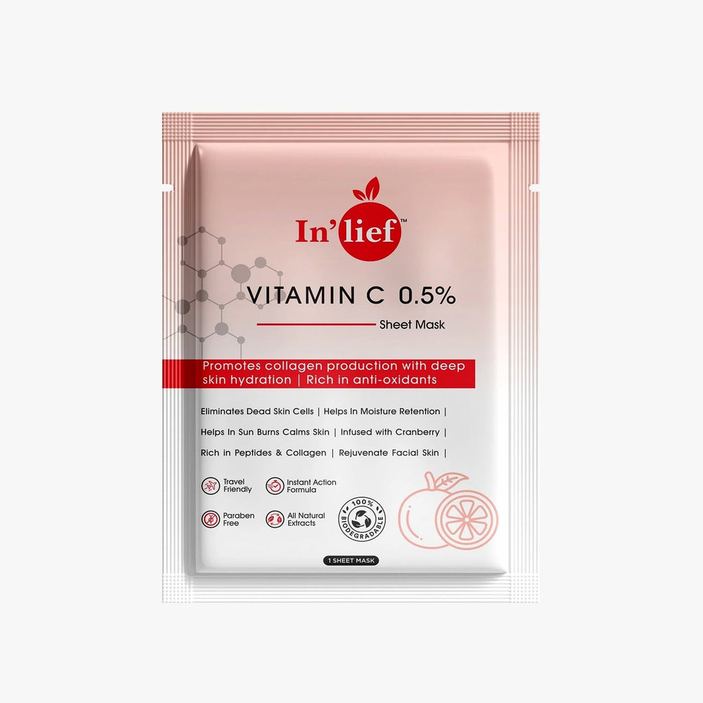 In'lief Vitamin C 0.5% Hydrating & Brightening Sheet Mask