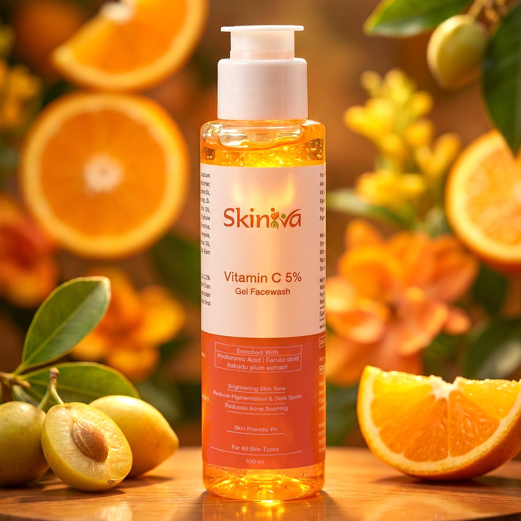 Glow enhancing facial cleanser with Vitamin C formula