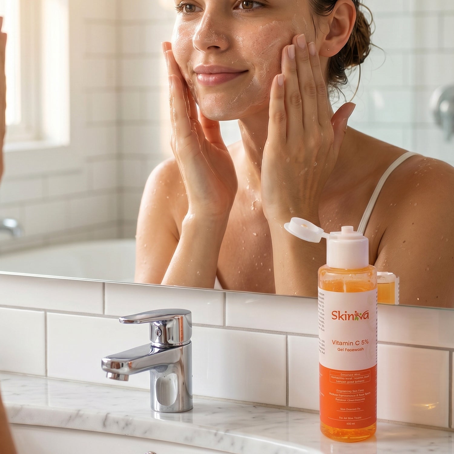 Skin glow face cleanser with Vitamin C