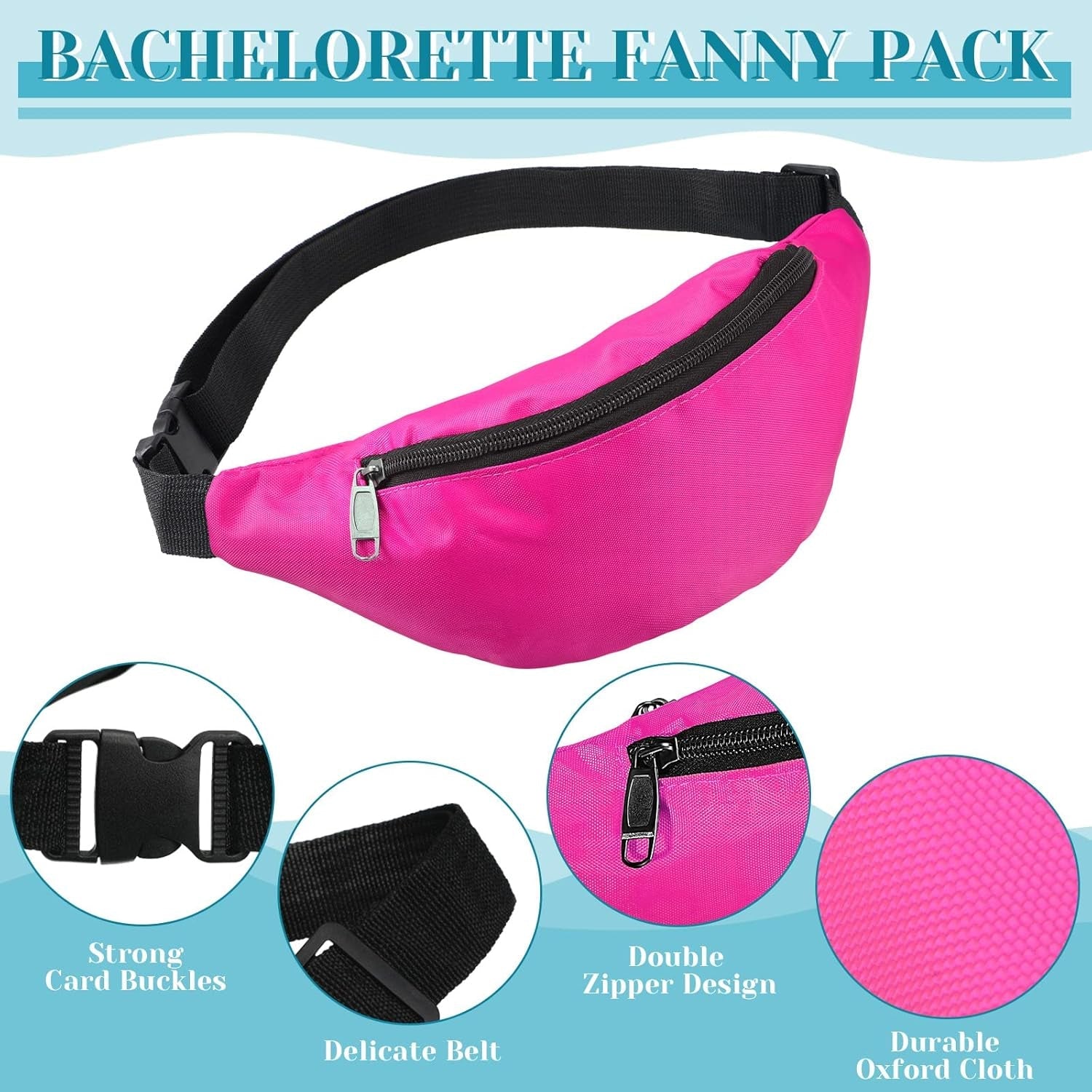 Durable belt bag with adjustable strap for all-day comfort