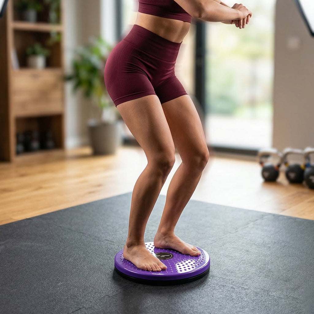 Fitness twist board for waist shaping and flexibility