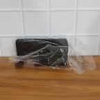 Modern wall mount bathroom shelf with hair dryer and accessory holder