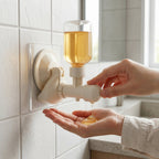 Transparent liquid soap dispenser body showing soap level clearly