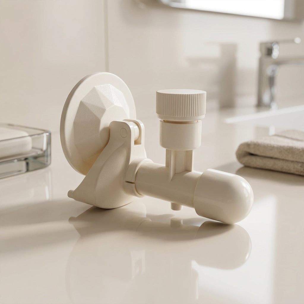Durable plastic construction of wall-mounted liquid soap dispenser