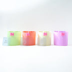 White bathroom organizer cup for toothbrushes and accessories