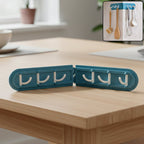 Foldable rotating wall-mounted hook rack with six sturdy hooks for space-saving storage