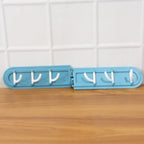 Foldable rotating hook rack demonstrating 180-degree rotational movement