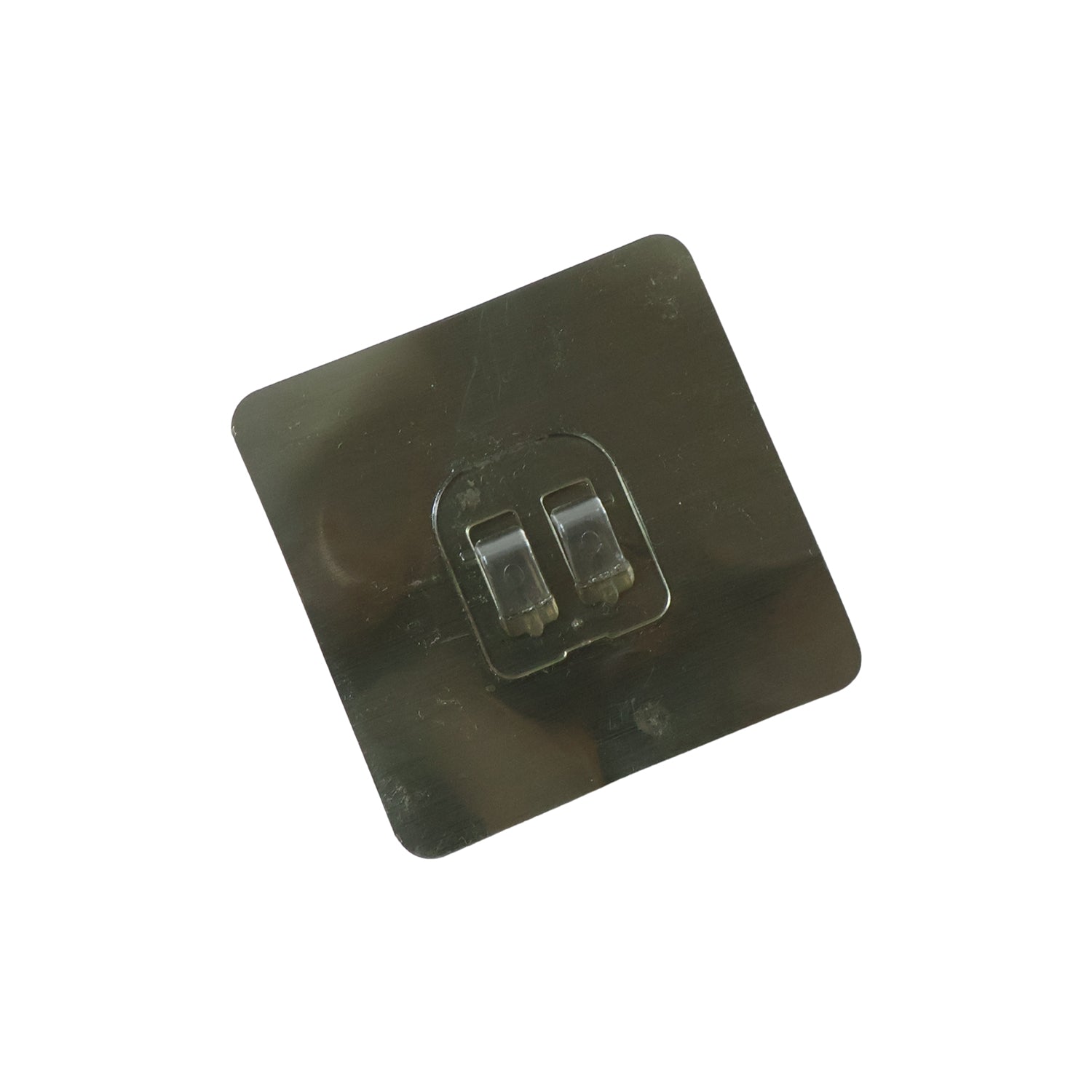 GlimmerHome transparent hook securely attached to a glass surface, blending in.
