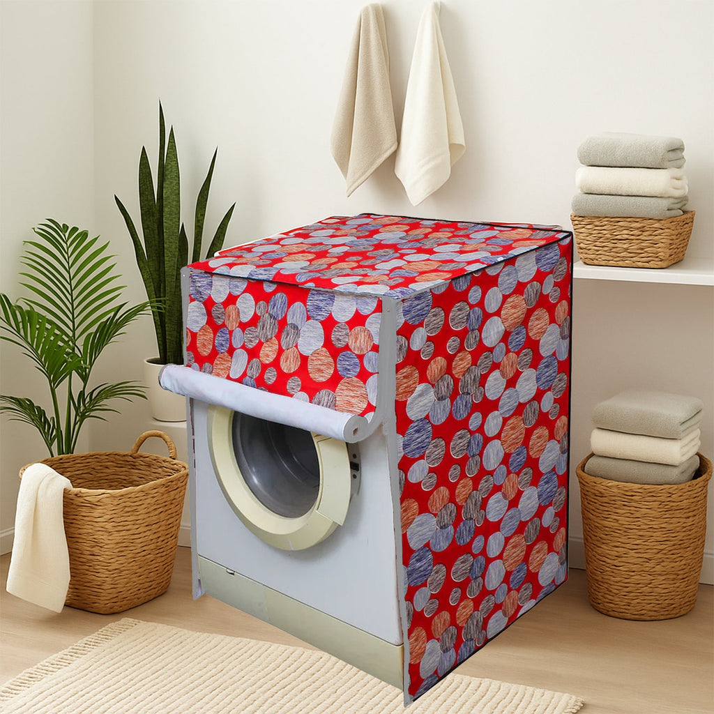 Durable printed fabric waterproof washing machine cover with stylish design