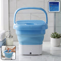White Mini Portable Washing Machine, compact and ready for use.