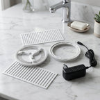 Side view of the Mini Portable Washing Machine in its folded, ultra-compact state.