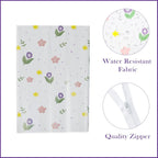 Dustproof washing machine cover shielding top load washer from dirt