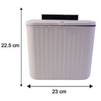 Size diagram of 25x22 cm compact kitchen dustbin