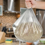 Stacked garbage bags roll for efficient waste disposal