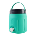 Close-up of sturdy handle on insulated 4L water jug