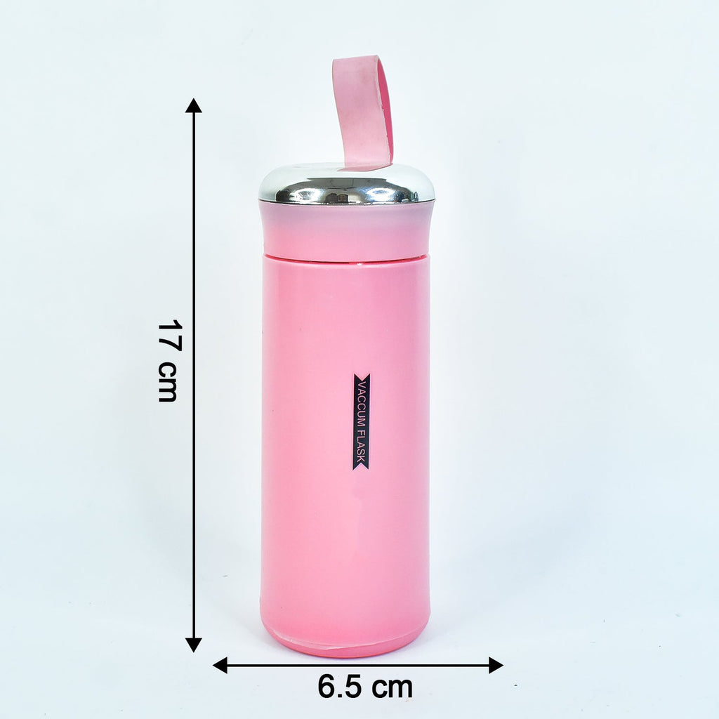 Stylish premium pink glass water bottle 400ml capacity