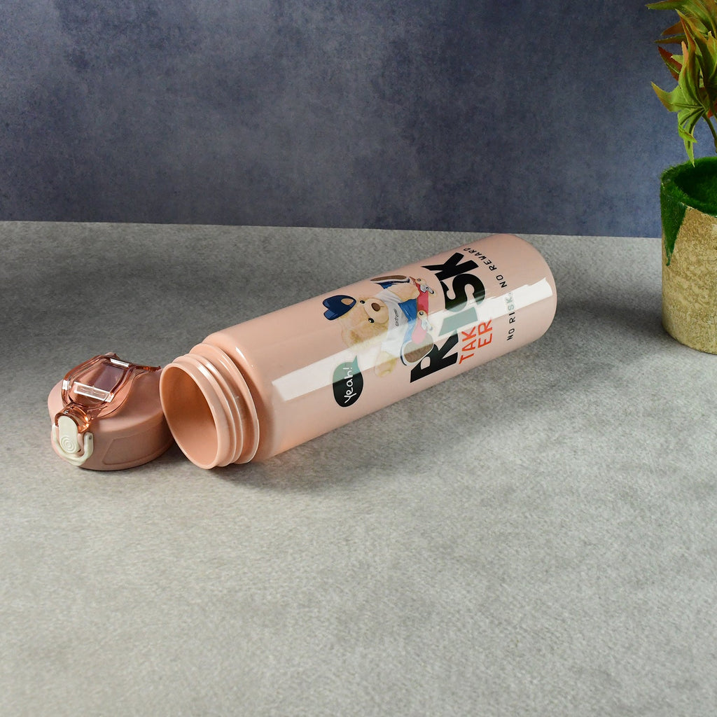 Versatile cartoon printed water bottle set suitable for school and travel