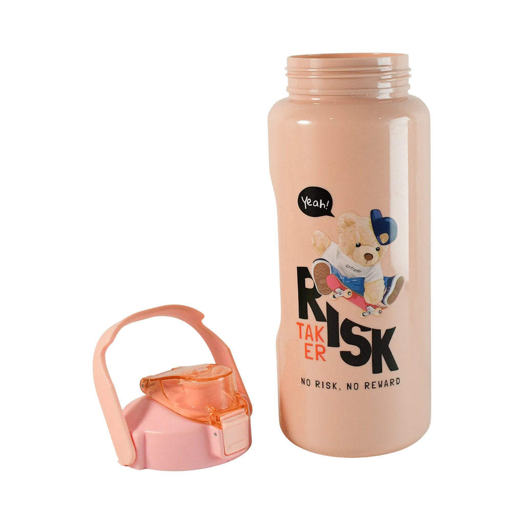 900 ml flip-top sipper water bottle from the cartoon printed set