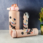 Cartoon printed 2 L wide-mouth water jug with carry handle