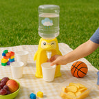 Refillable bottle feature on kids water dispenser toy promotes sustainability