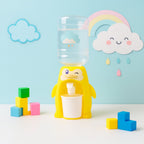 Mini manual water dispenser toy for kids to practice independent hydration