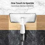 Floor cleaning spray mop with microfiber pad for quick home cleaning