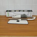 Cleaning spray mop with microfiber pad for quick touch-ups and regular use