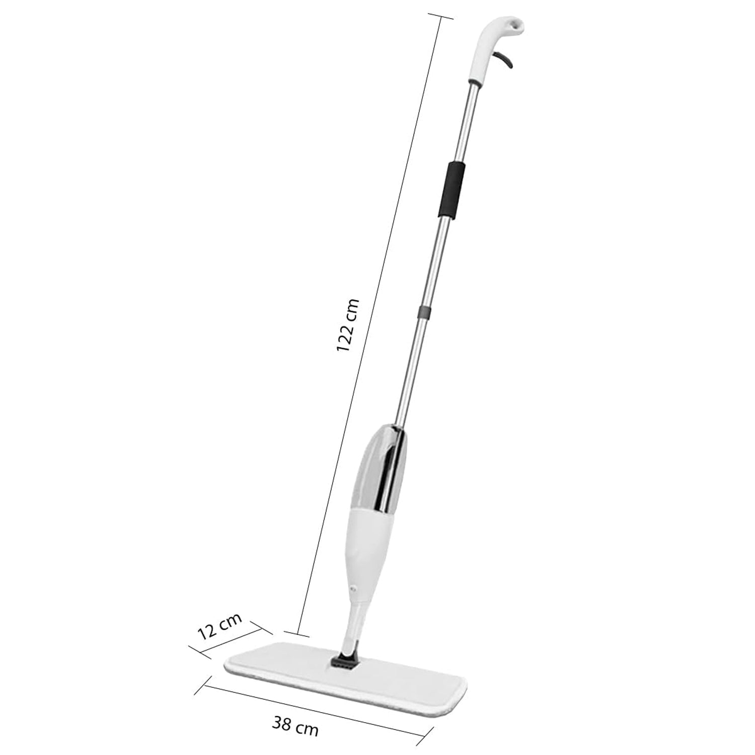 Easy handle microfiber flat mop for household and commercial cleaning