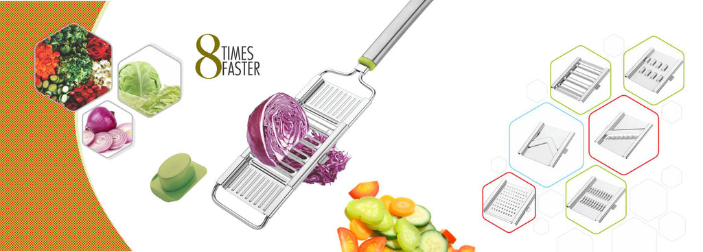 Versatile 6-in-1 kitchen cutter and slicer for daily meal prep.