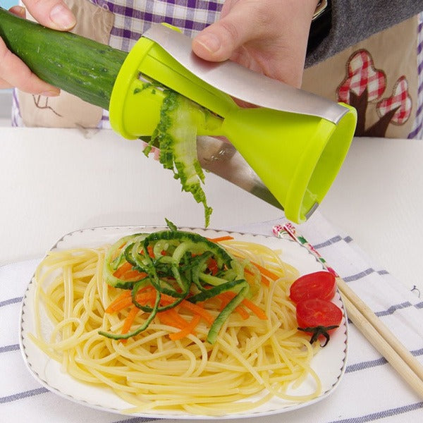 Ergonomic Vegetable Spiral Slicer for quick and healthy meal preparation.